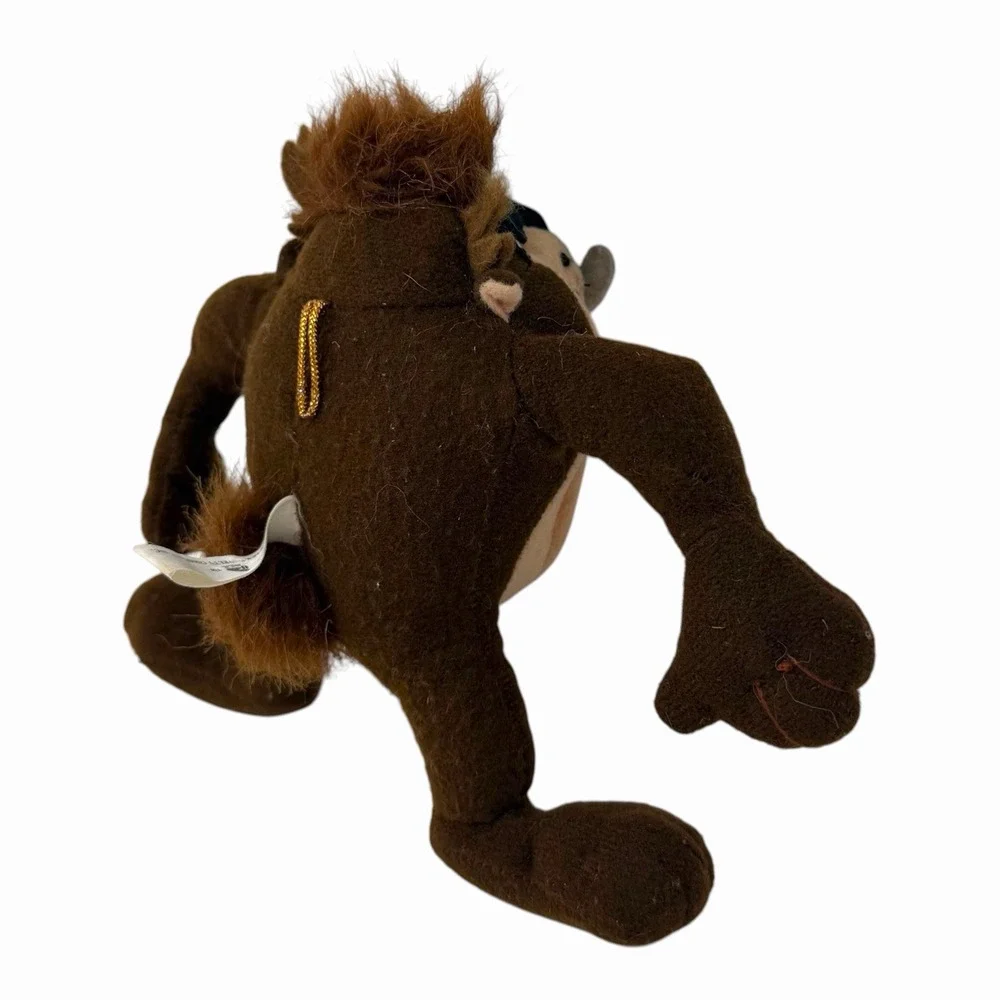 Vintage 1995 Looney Tunes Tasmanian Devil Taz Plush Stuffed Toy Warner‎ Bros 6in